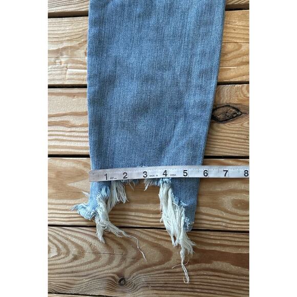 NWT L’Agence High Rise Desert Distressed jeans Size 27 Women’s Blue High Line - Picture 11 of 11